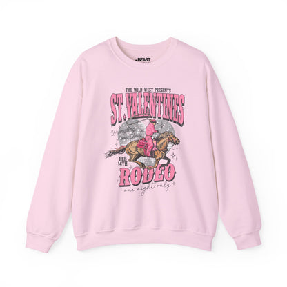st valentines rodeo western sweatshirt light pink sweatshirt uk cowgirl gift idea
