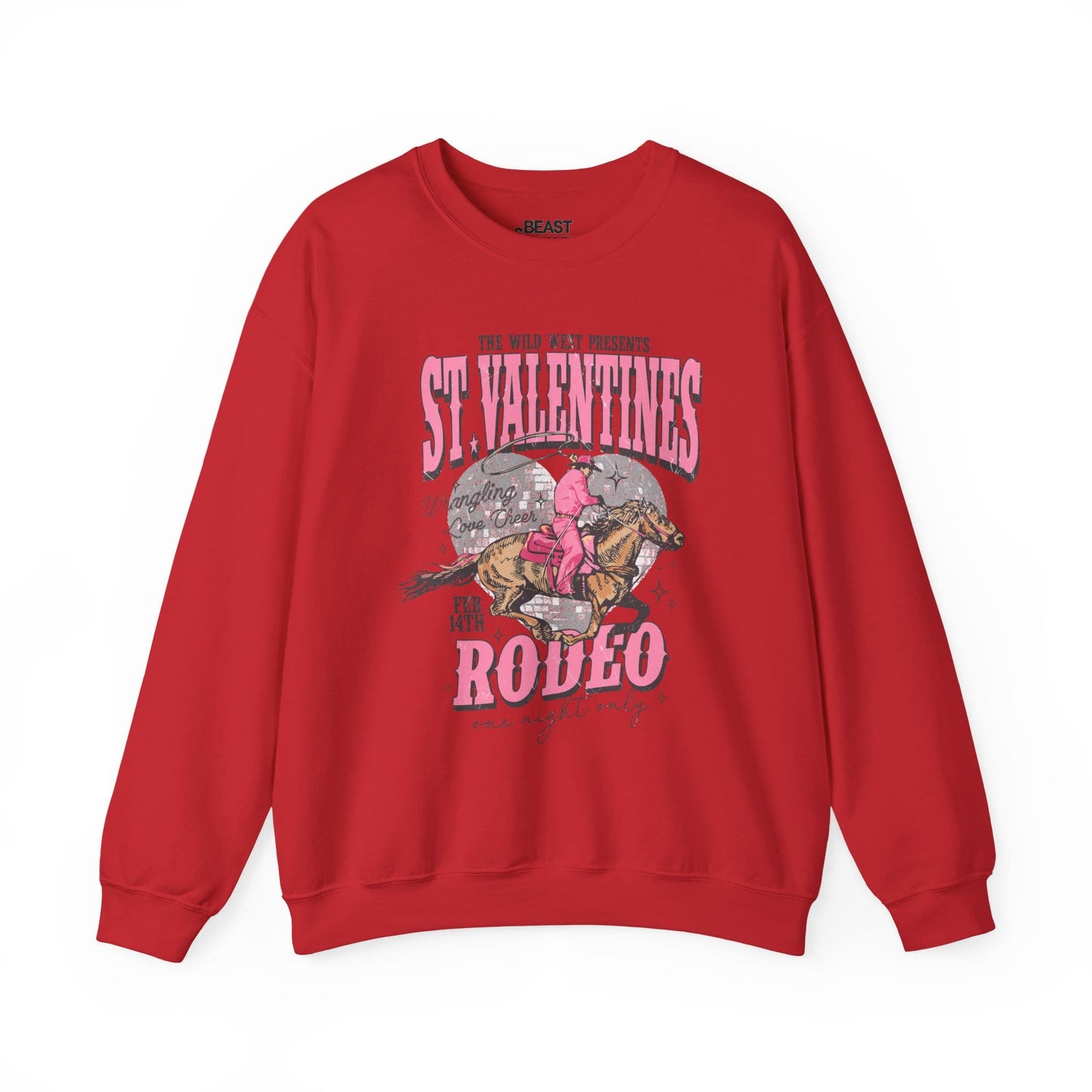 st valentines rodeo western sweatshirt red sweatshirt uk cowgirl gift idea