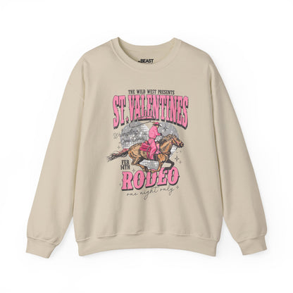 st valentines rodeo western sweatshirt sand sweatshirt uk cowgirl gift idea
