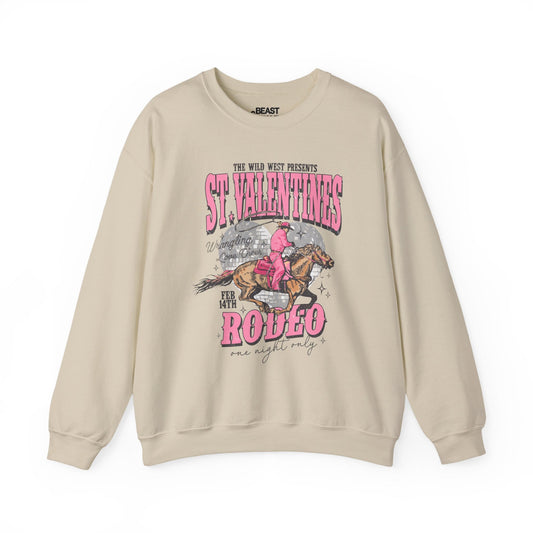 st valentines rodeo western sweatshirt sand sweatshirt uk cowgirl gift idea