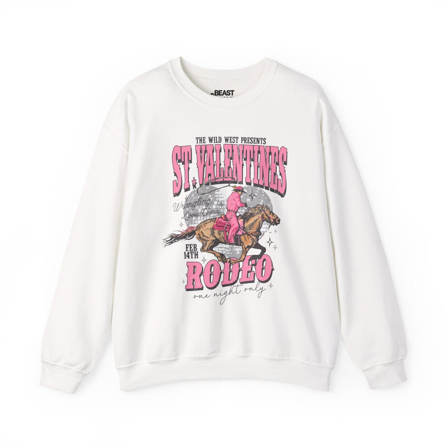 st valentines rodeo western sweatshirt white sweatshirt uk cowgirl gift idea