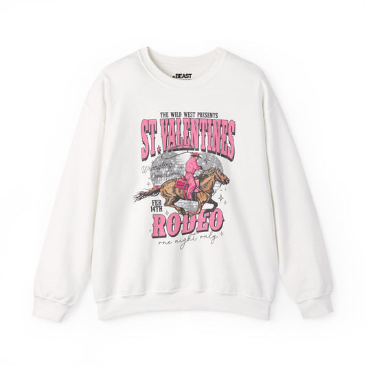 st valentines rodeo western sweatshirt white sweatshirt uk cowgirl gift idea