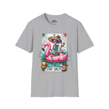 Stay Salty Tarot Graphic T-Shirt Sport Grey / S gift_idea unique_gift personalised_gift