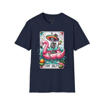 Stay Salty Tarot Graphic T-Shirt Navy / S gift_idea unique_gift personalised_gift