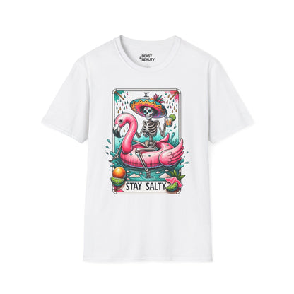 Stay Salty Tarot Graphic T-Shirt White / S gift_idea unique_gift personalised_gift