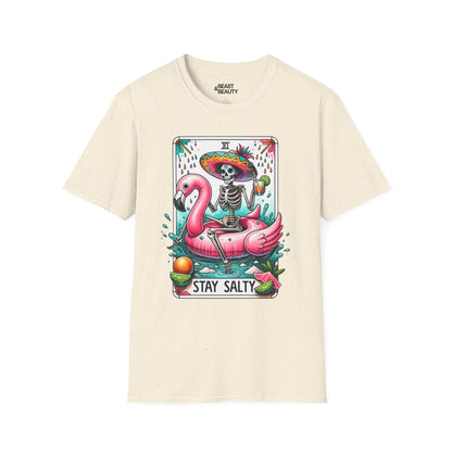 Stay Salty Tarot Graphic T-Shirt Natural / M gift_idea unique_gift personalised_gift