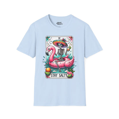 Stay Salty Tarot Graphic T-Shirt Light Blue / S gift_idea unique_gift personalised_gift