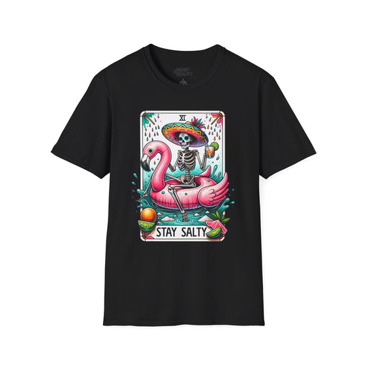 Stay Salty Tarot Graphic T-Shirt Black / S gift_idea unique_gift personalised_gift