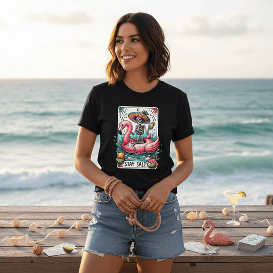 Stay Salty Tarot Graphic T-Shirt gift_idea unique_gift personalised_gift