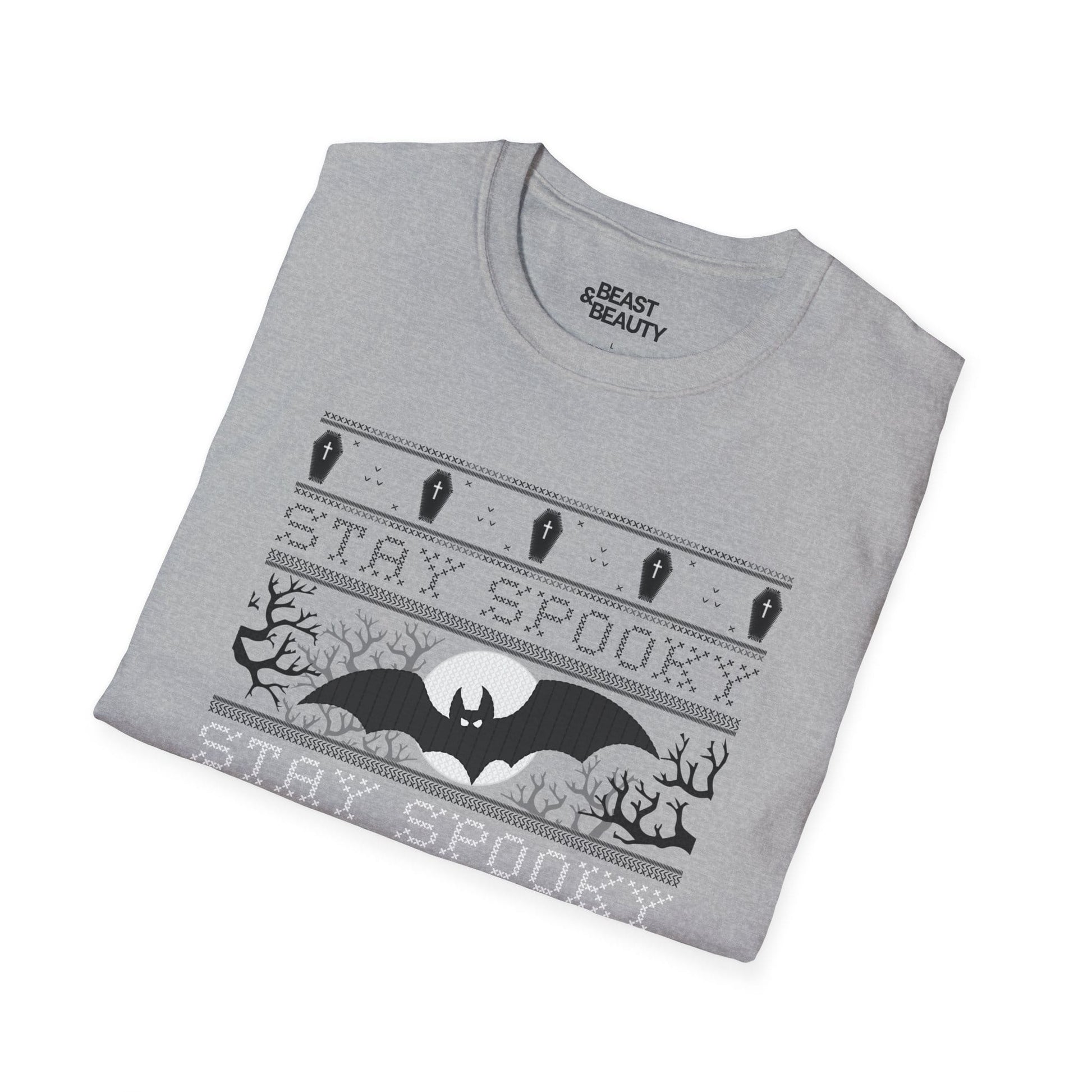 Stay Spooky Bat Halloween Graphic T-Shirt for Adults gift_idea unique_gift personalised_gift