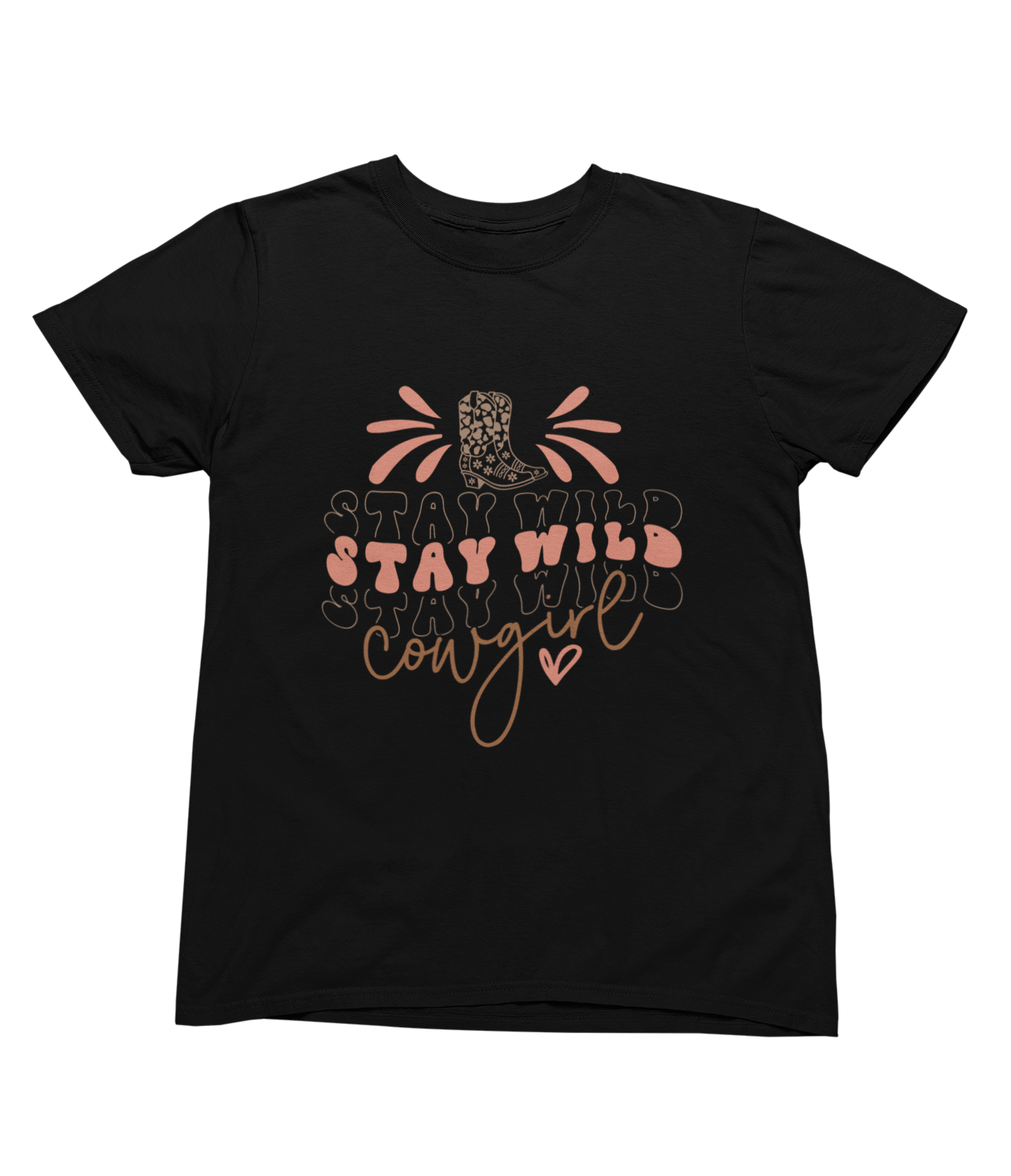 Stay Wild Cowgirl Sweatshirt – Western Country Graphic Jumper T-Shirt / Small / Black gift_idea unique_gift personalised_gift