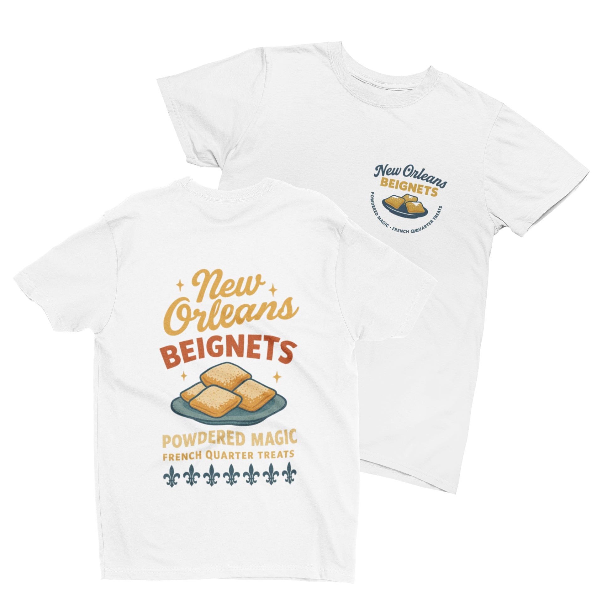 My Store Streetwear Clothing S (Adult) / T-Shirt New Orleans Beignets T-Shirt – French Quarter Retro Tee