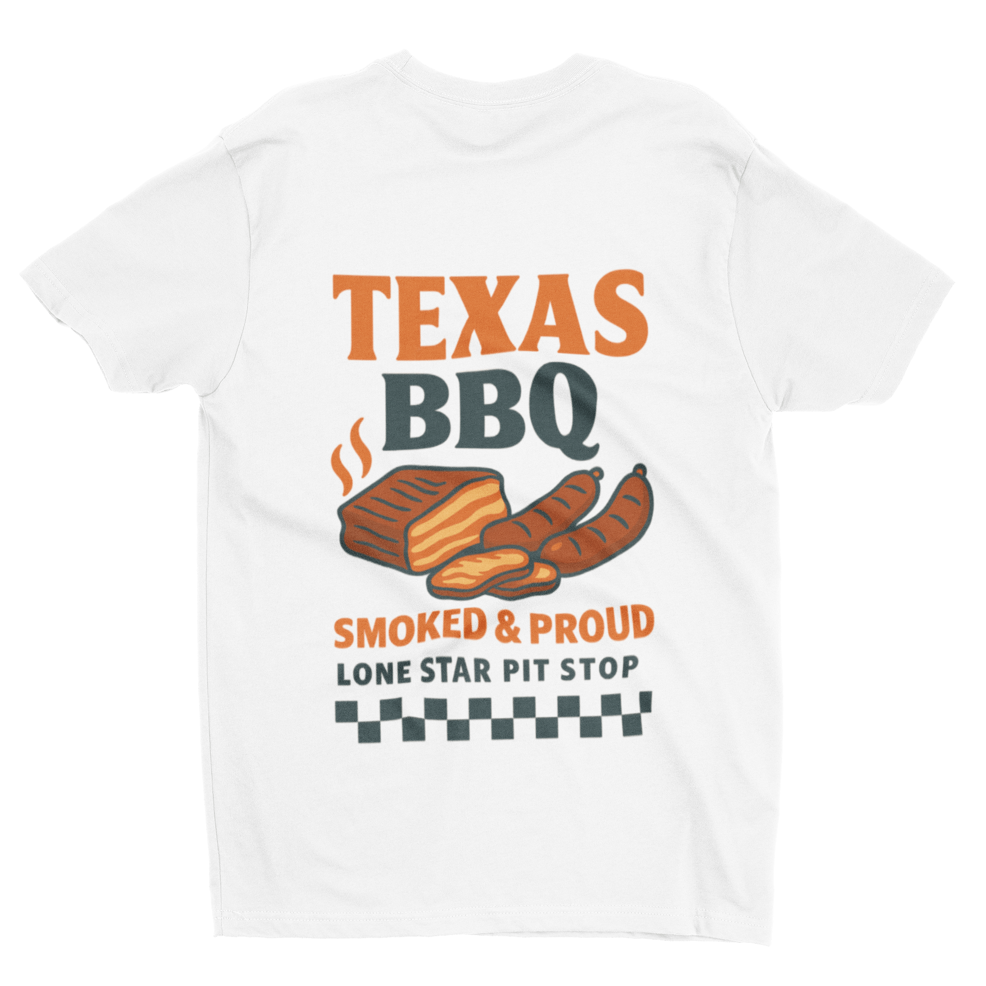 My Store Streetwear Clothing Texas BBQ T-Shirt – Lone Star Smoked Meat Retro Tee