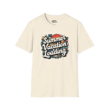 summer holiday loading t-shirt summer vacation loading t-shirt uk cat lover gift idea image 3
