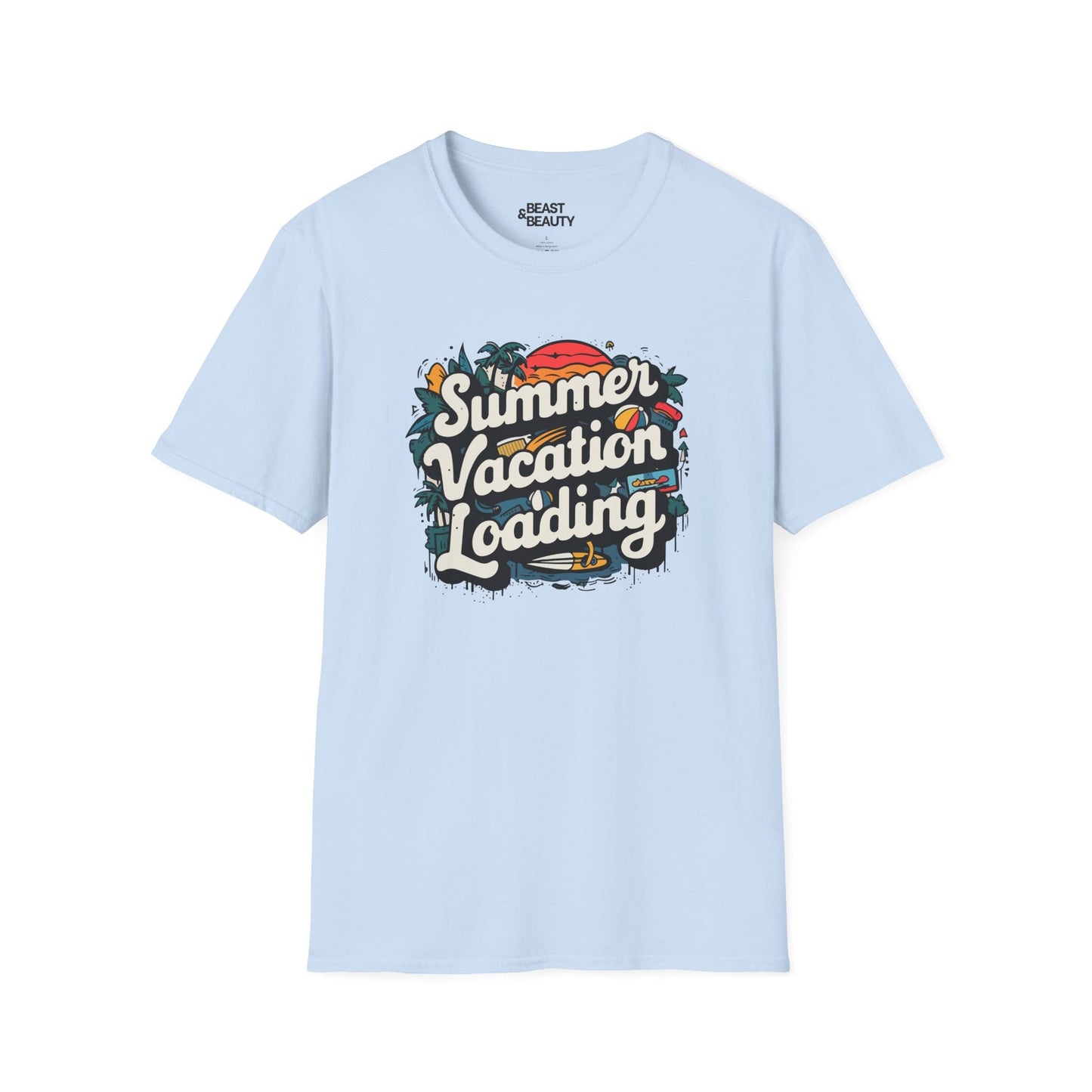 summer holiday loading t-shirt summer vacation loading t-shirt uk cat lover gift idea image 2