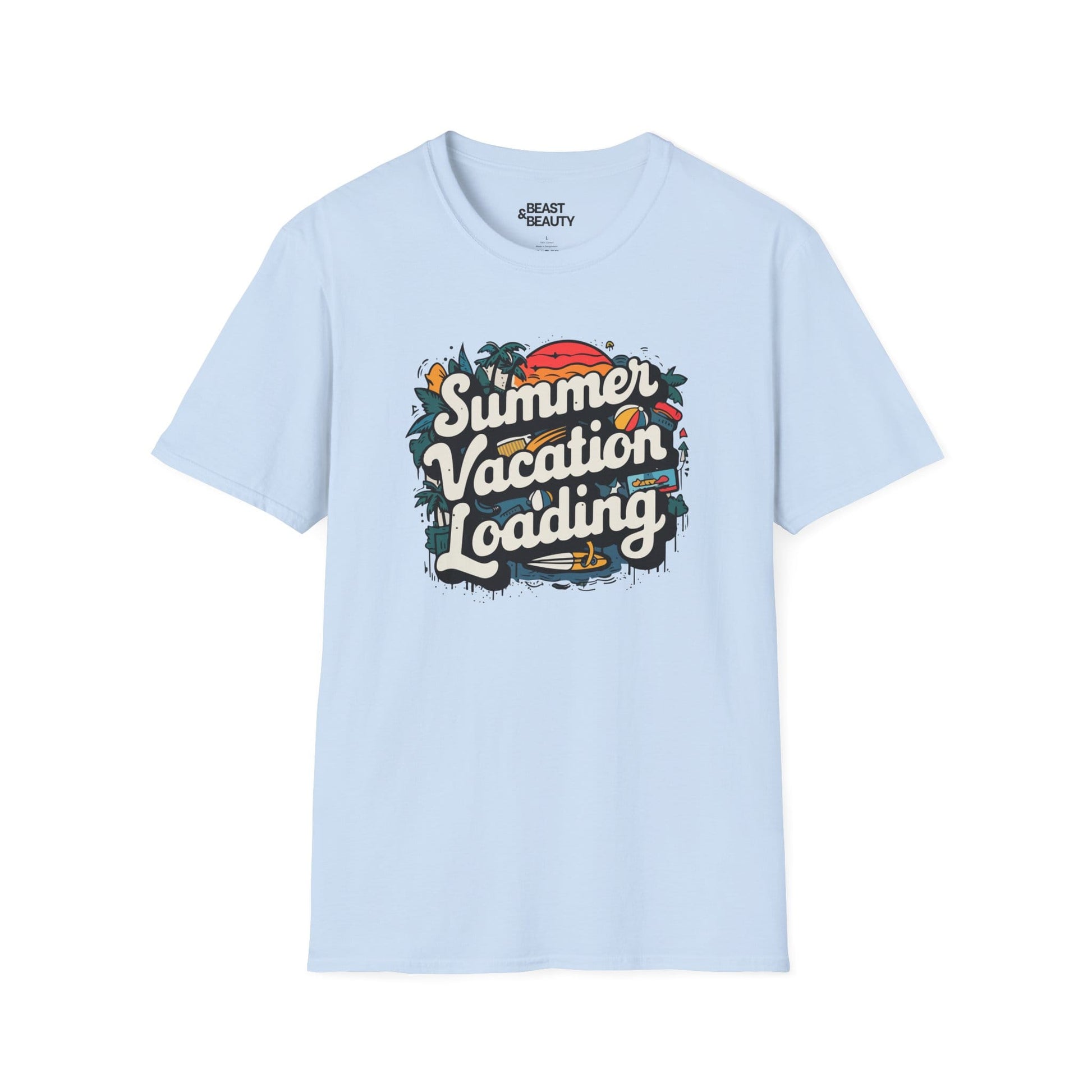 summer holiday loading t-shirt summer vacation loading t-shirt uk cat lover gift idea image 2