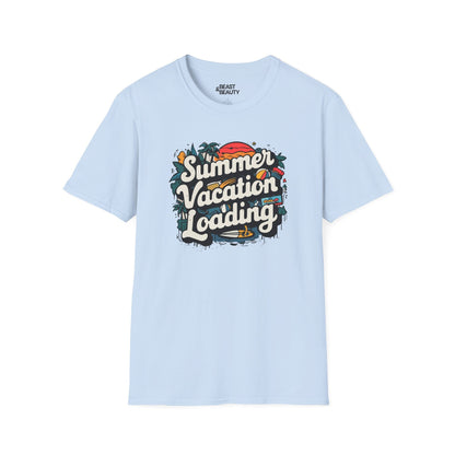summer holiday loading t-shirt summer vacation loading t-shirt uk cat lover gift idea image 2