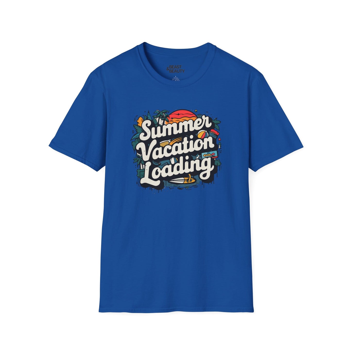 summer holiday loading t-shirt summer vacation loading t-shirt uk cat lover gift idea