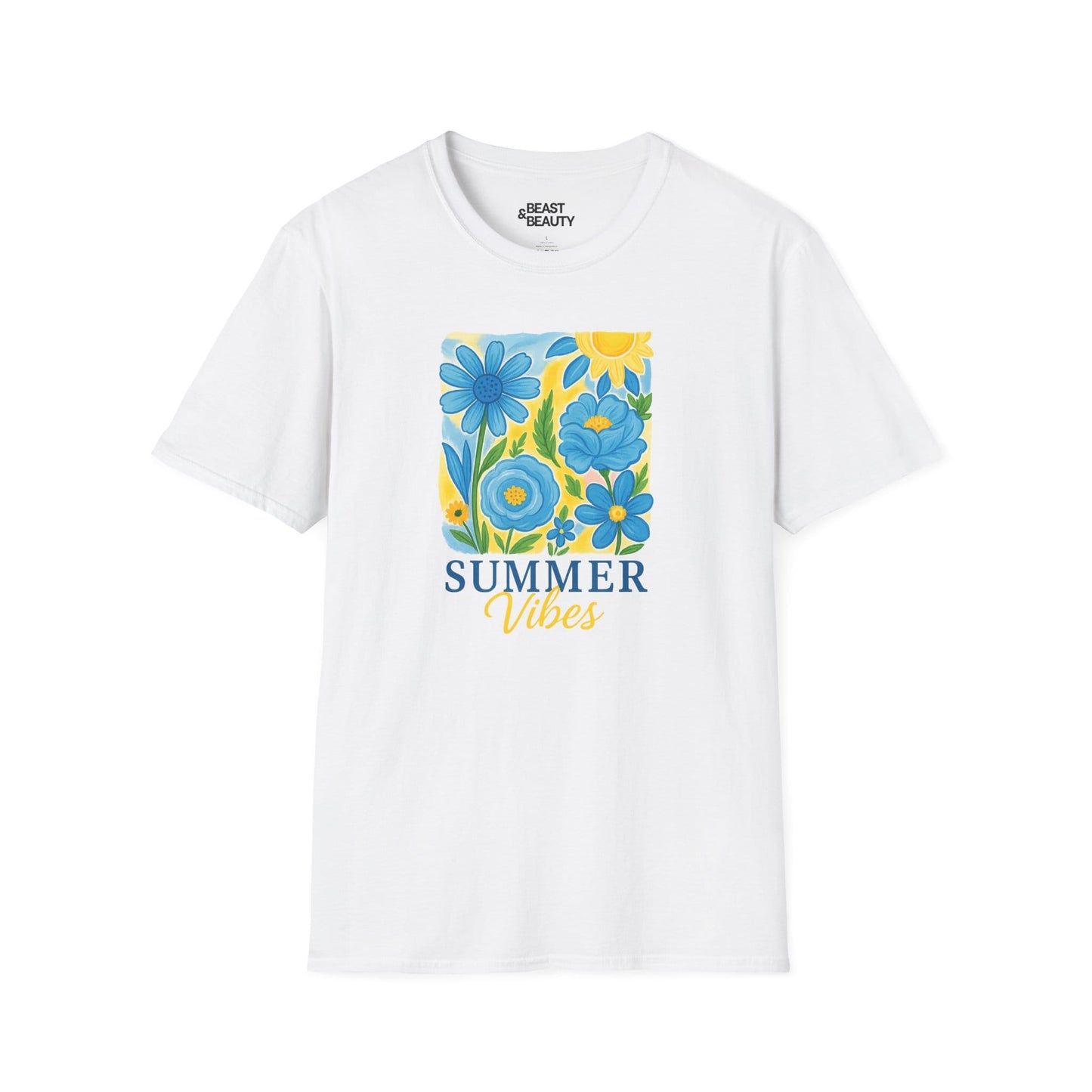 summer vibes floral t-shirt white t-shirt uk gift gift idea