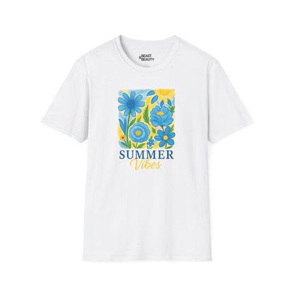 summer vibes floral t-shirt white t-shirt uk gift gift idea