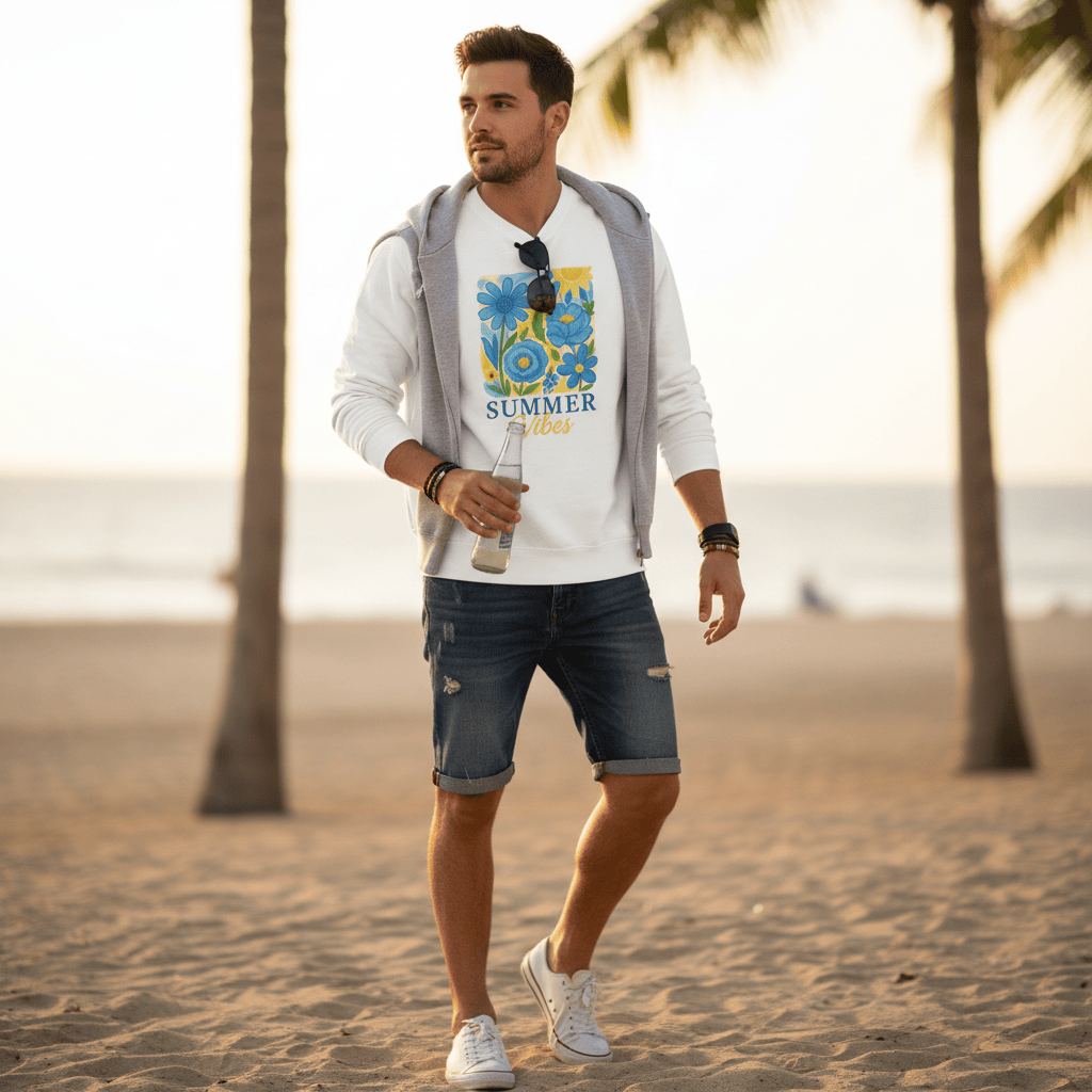 Summer Vibes Sweatshirt gift_idea unique_gift personalised_gift