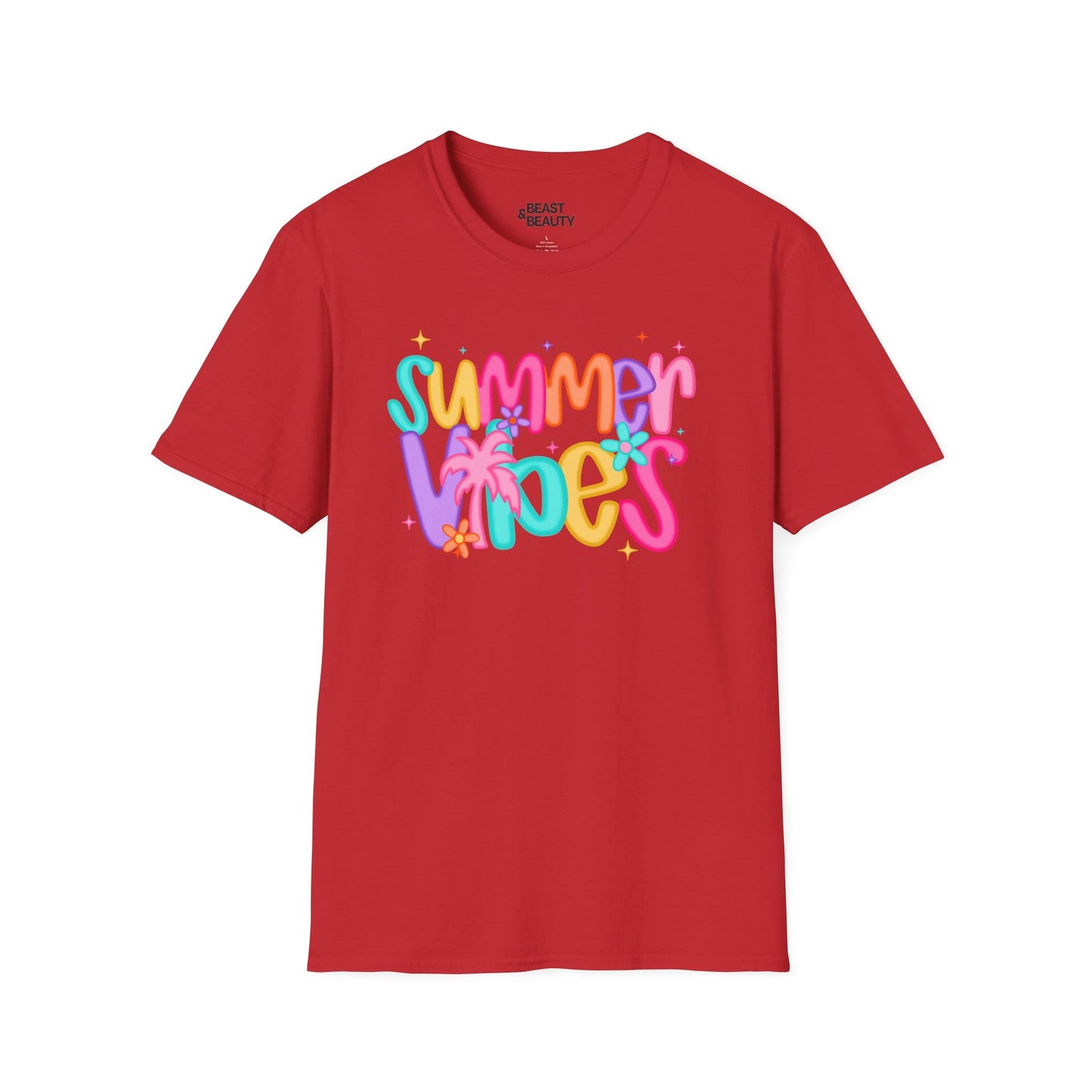 summer vibes t-shirt red t-shirt uk gift gift idea