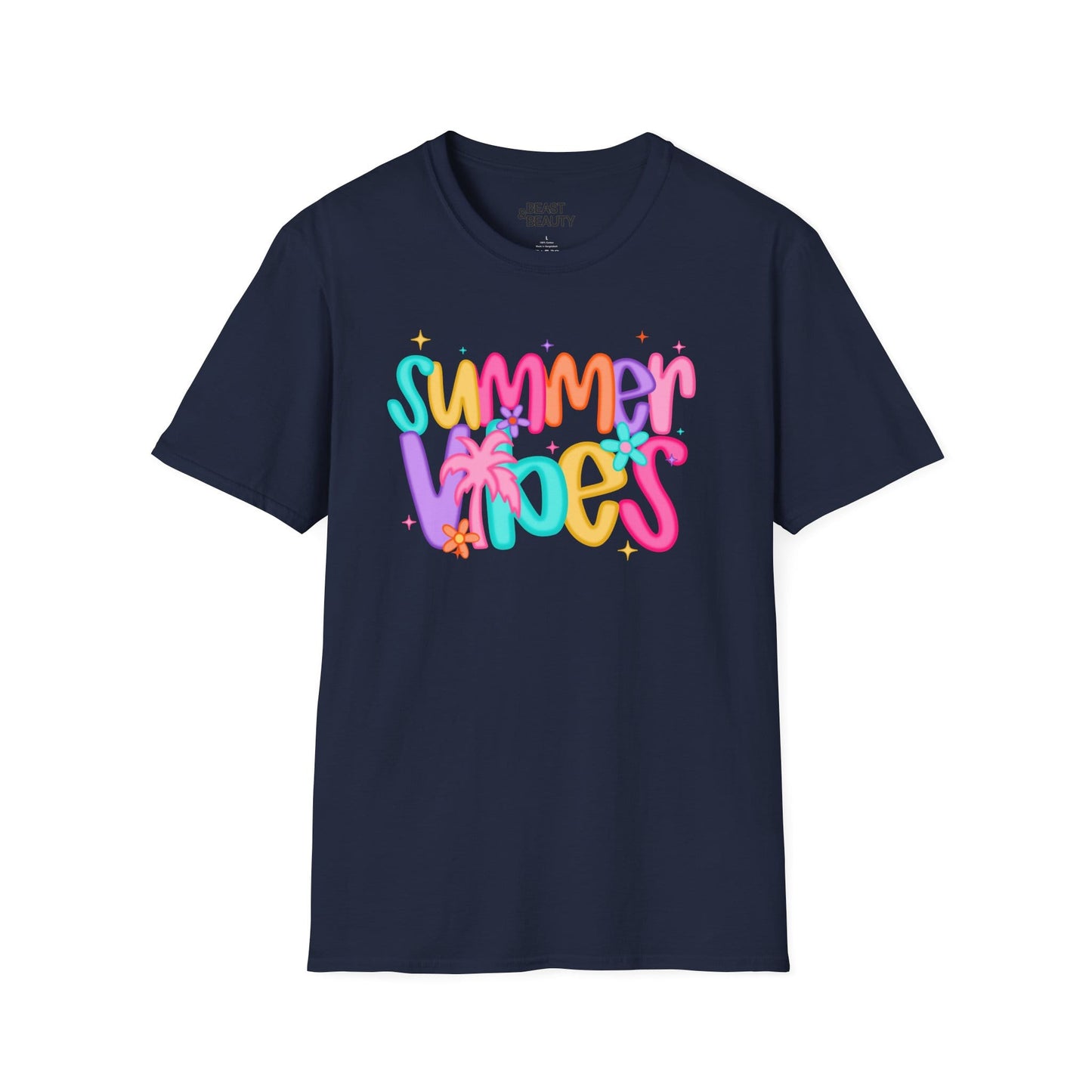 summer vibes t-shirt navy t-shirt uk gift gift idea