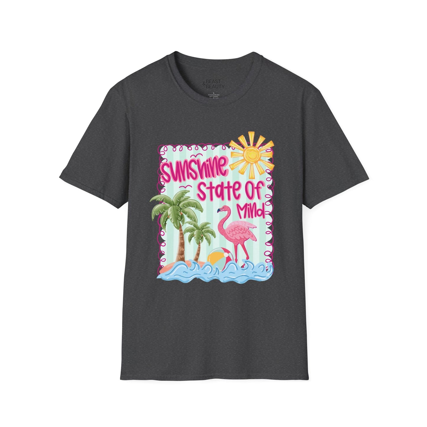sunshine state of mind t-shirt dark heather t-shirt uk gift gift idea