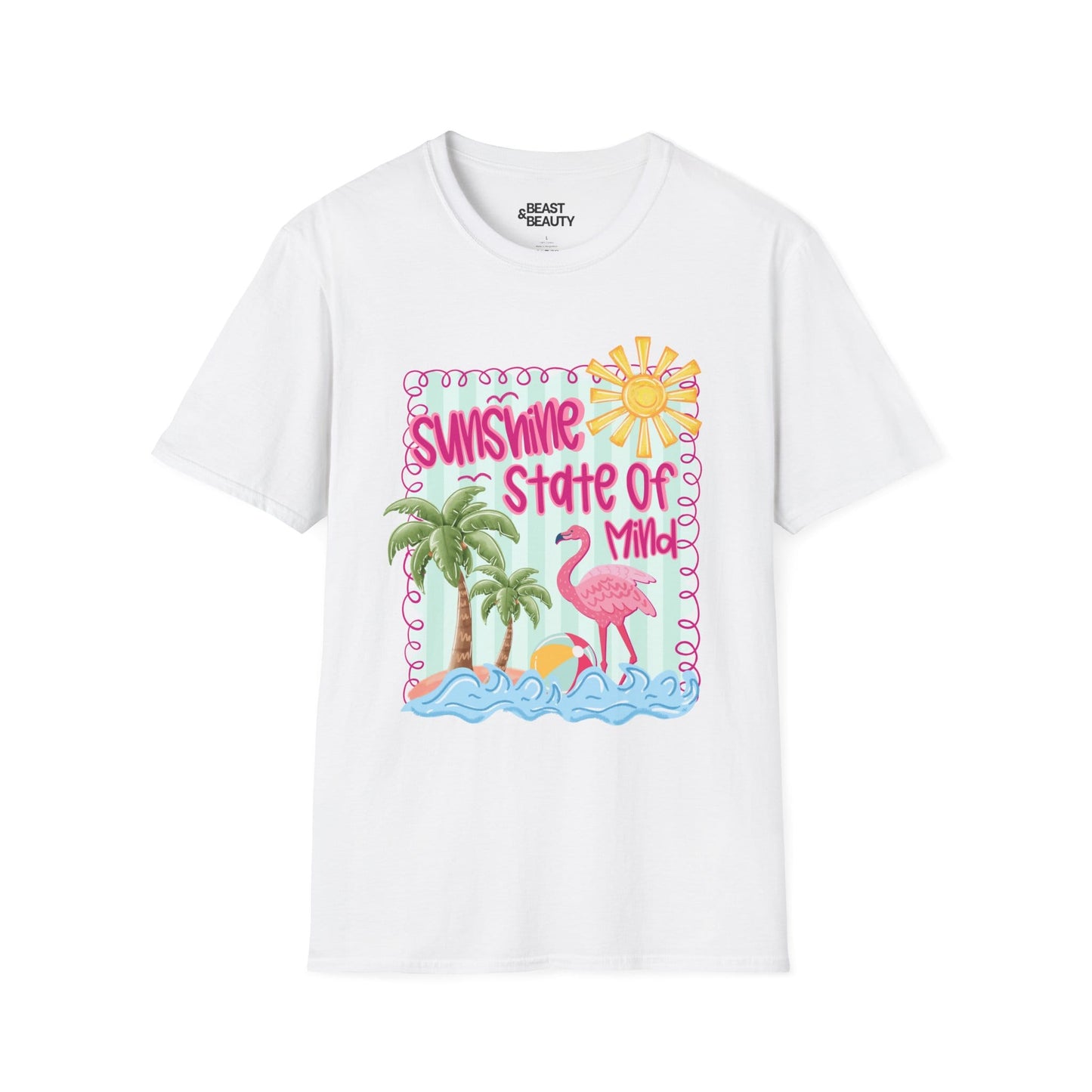 sunshine state of mind t-shirt white t-shirt uk gift gift idea