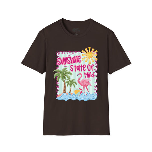 sunshine state of mind t-shirt dark chocolate t-shirt uk gift gift idea