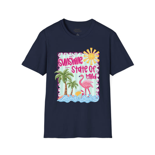 sunshine state of mind t-shirt navy t-shirt uk gift gift idea