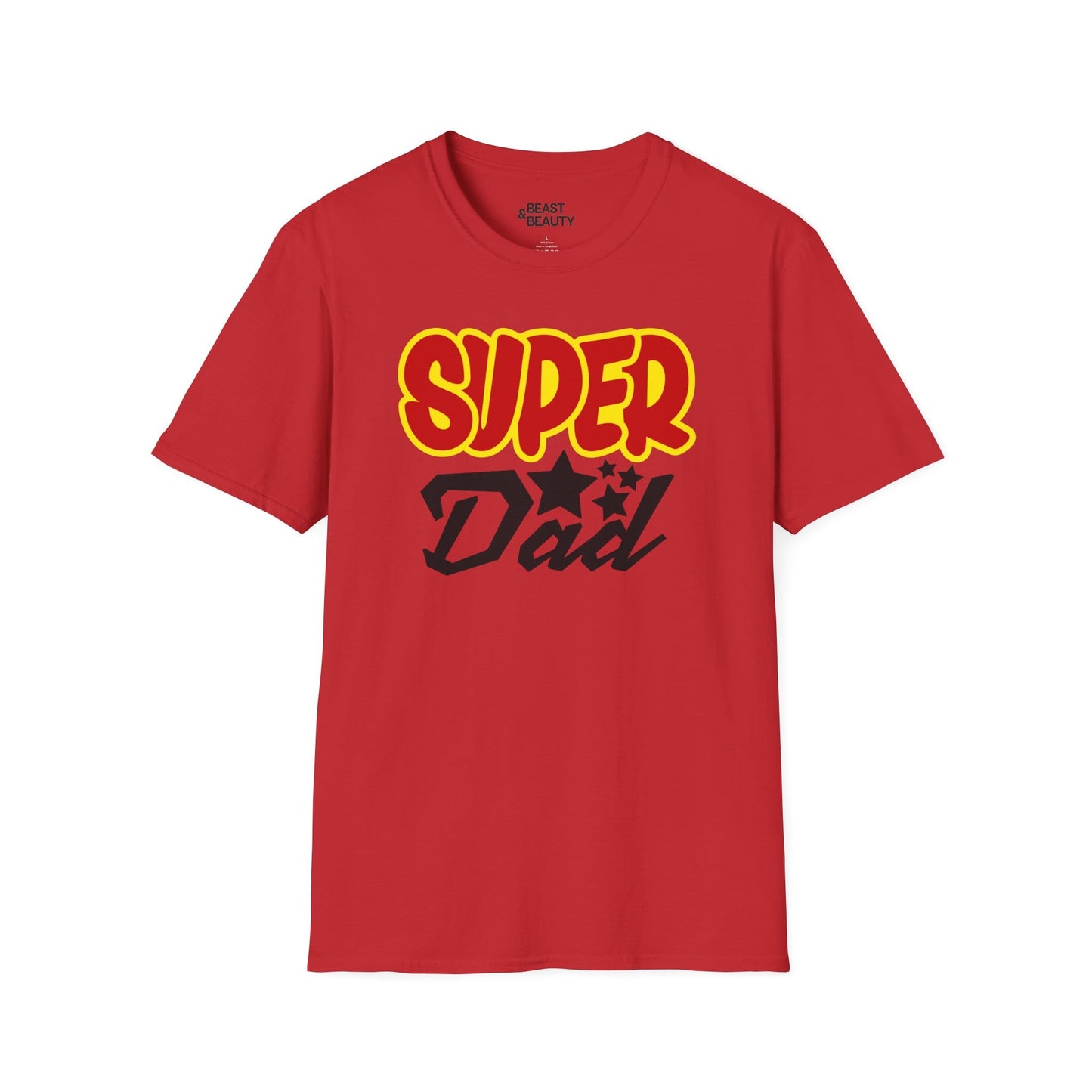 super dad t-shirt red t-shirt uk Father's Day gift idea