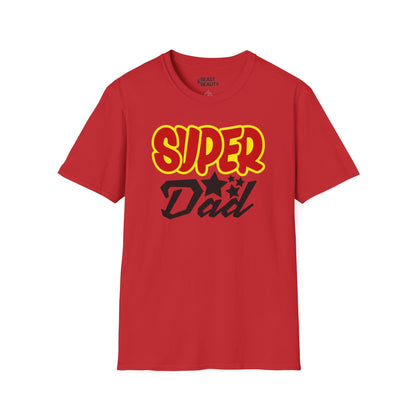 super dad t-shirt red t-shirt uk Father's Day gift idea