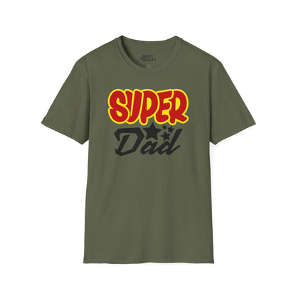 super dad t-shirt military green t-shirt uk Father's Day gift idea