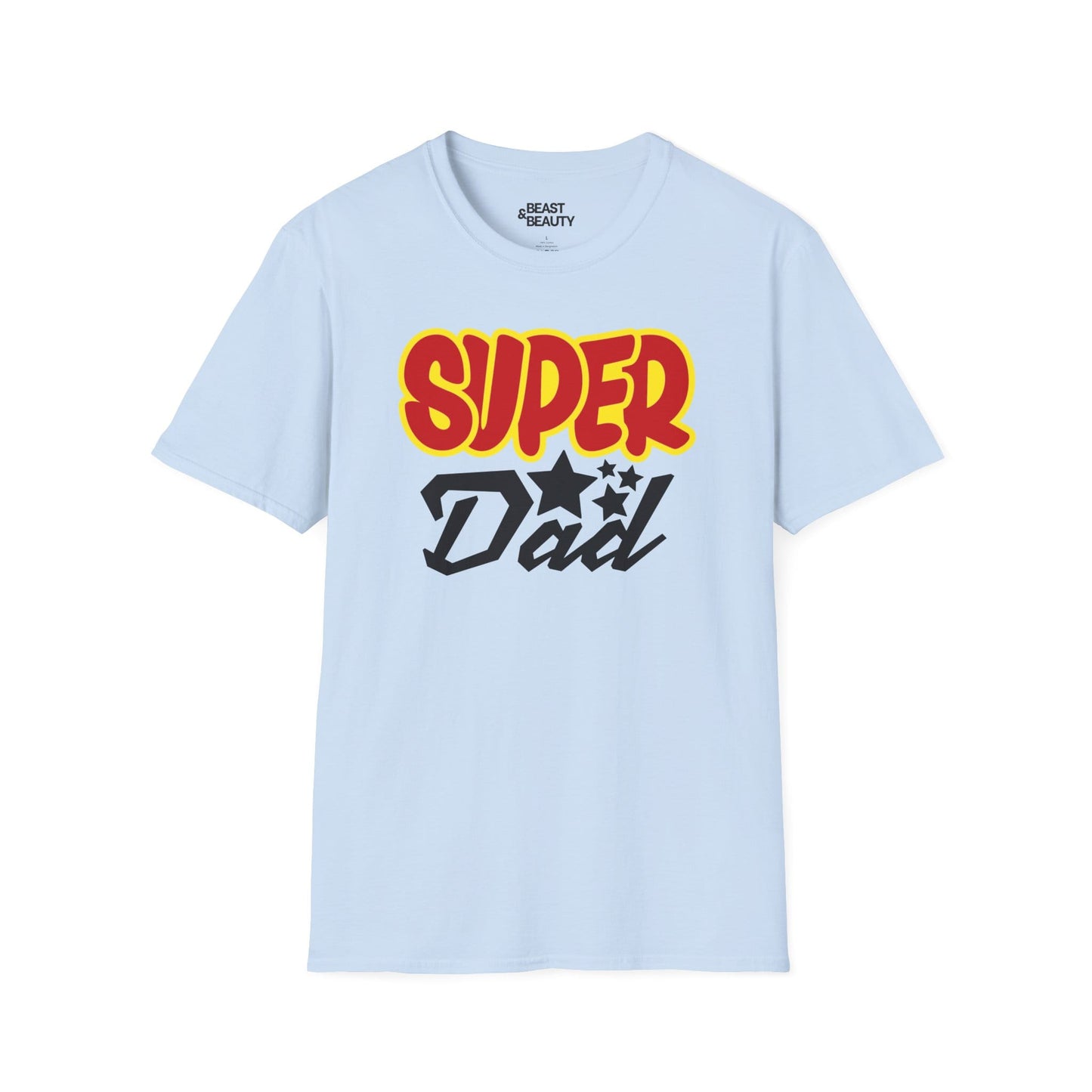 super dad t-shirt light blue t-shirt uk Father's Day gift idea