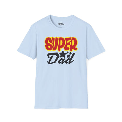 super dad t-shirt light blue t-shirt uk Father's Day gift idea