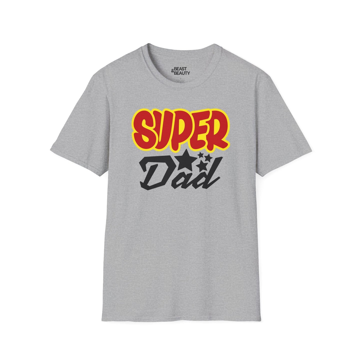 super dad t-shirt sport grey t-shirt uk Father's Day gift idea