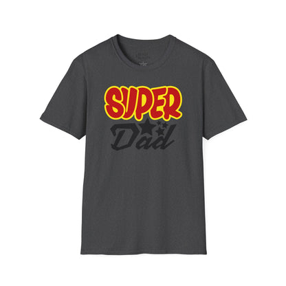 super dad t-shirt dark heather t-shirt uk Father's Day gift idea