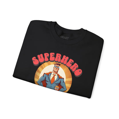 superhero in ties sweatshirt sweatshirt uk Father's Day gift idea image 7