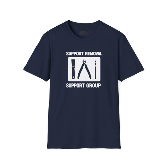 Support Removal Support Group - Funny 3D Printing T-Shirt Navy / S gift_idea unique_gift personalised_gift