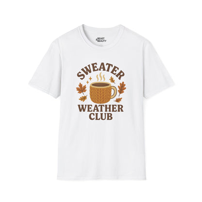 sweater weather club t-shirt white t-shirt uk gift gift idea