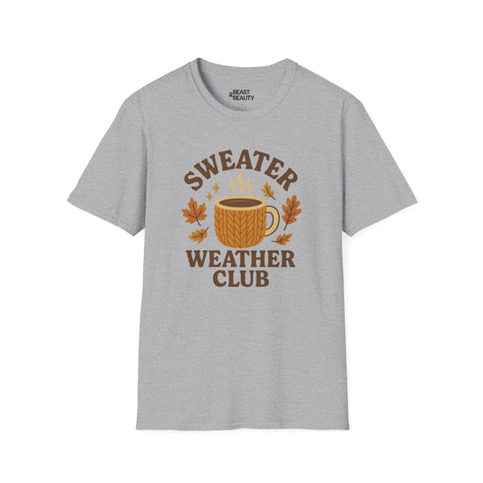 sweater weather club t-shirt sport grey t-shirt uk gift gift idea