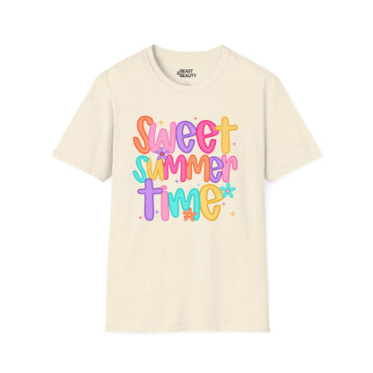 sweet summer time t-shirt natural t-shirt uk gift gift idea