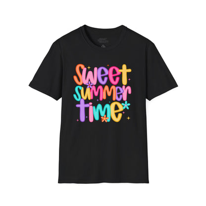 sweet summer time t-shirt black t-shirt uk gift gift idea