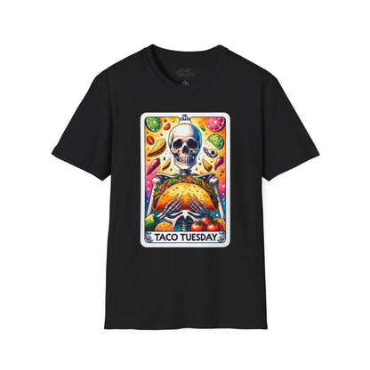 Taco Tuesday Tarot Graphic T-Shirt Black / S gift_idea unique_gift personalised_gift