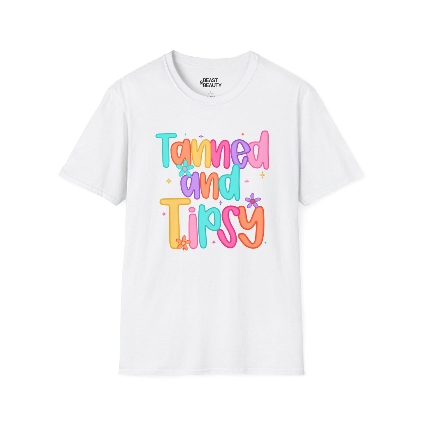 tanned and tipsy t-shirt white t-shirt uk gift gift idea