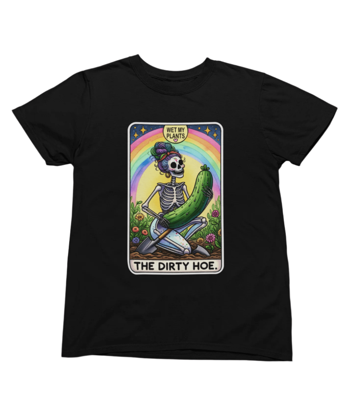 My Store Tarot Sweatshirt T-Shirt / small / Black The Dirty Hoe Tarot T-Shirt & Sweatshirt | Funny Gardening Tarot Graphic