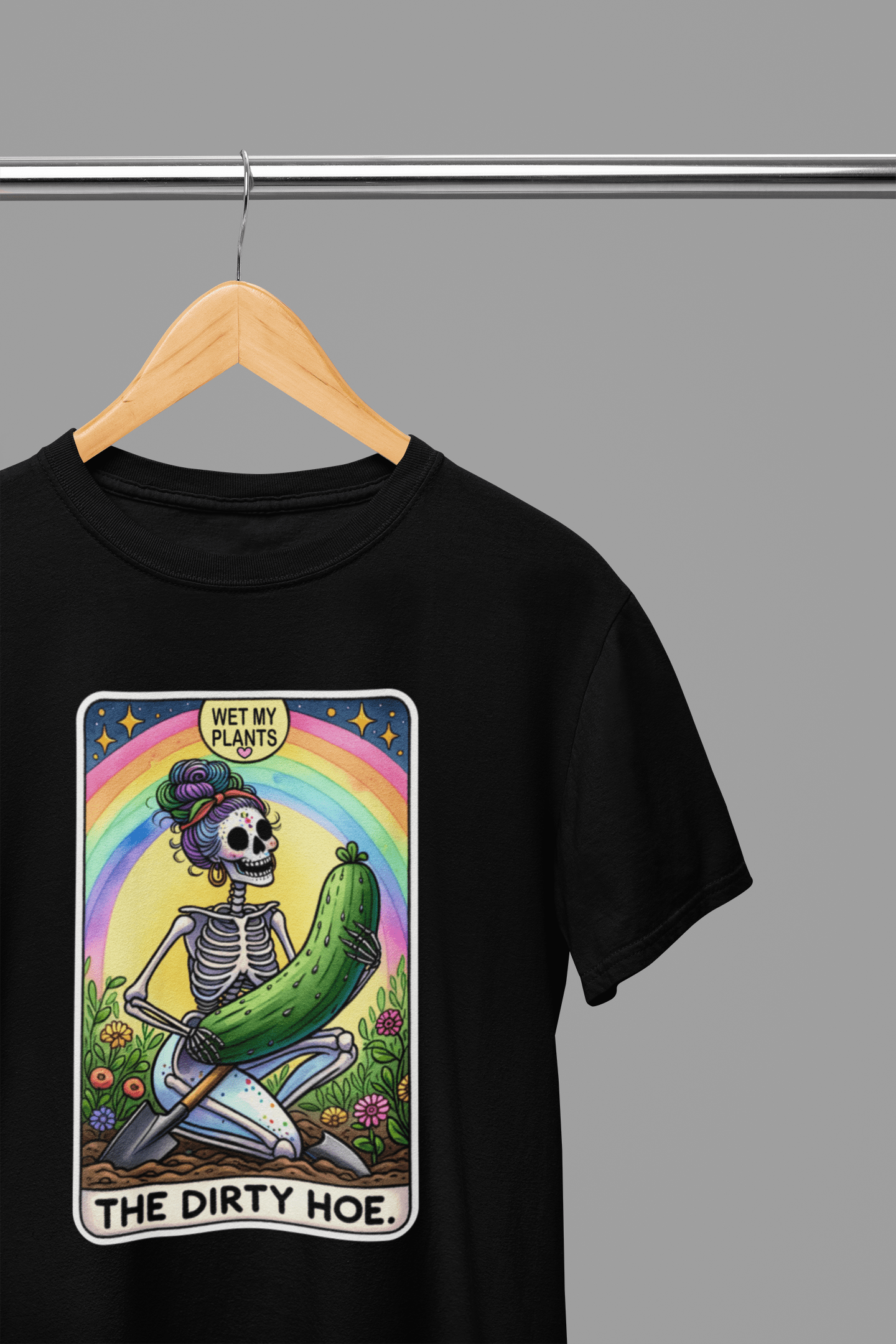 My Store Tarot Sweatshirt The Dirty Hoe Tarot T-Shirt & Sweatshirt | Funny Gardening Tarot Graphic