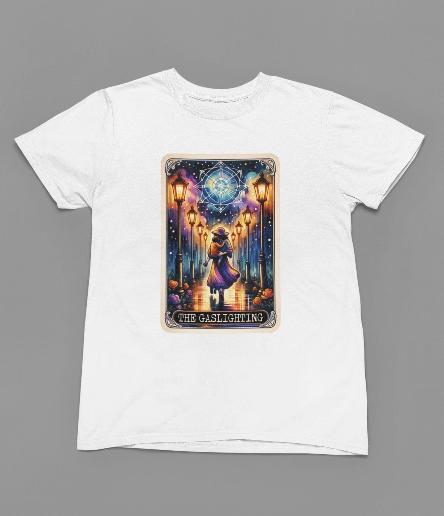 My Store Tarot T-Shirt T-Shirt / small / White The Gaslighting Tarot Shirt & Sweatshirt | Moody Gothic Street Art