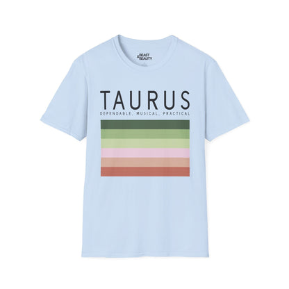 Taurus Zodiac Graphic T-Shirt Light Blue / S gift_idea unique_gift personalised_gift